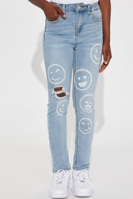 Mini In My Feels Denim Jeans - Light Wash