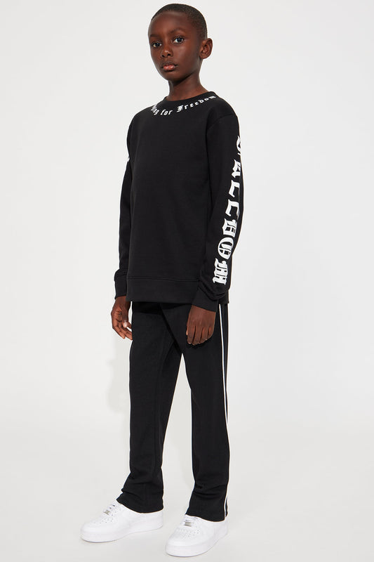 Mini Longing For Freedom Fleece Sweatshirt - Black