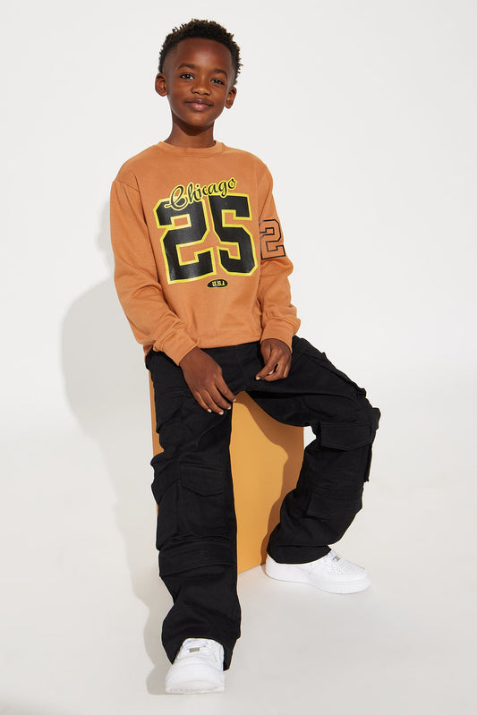 Mini Chicago Fleece Sweatshirt - Brown