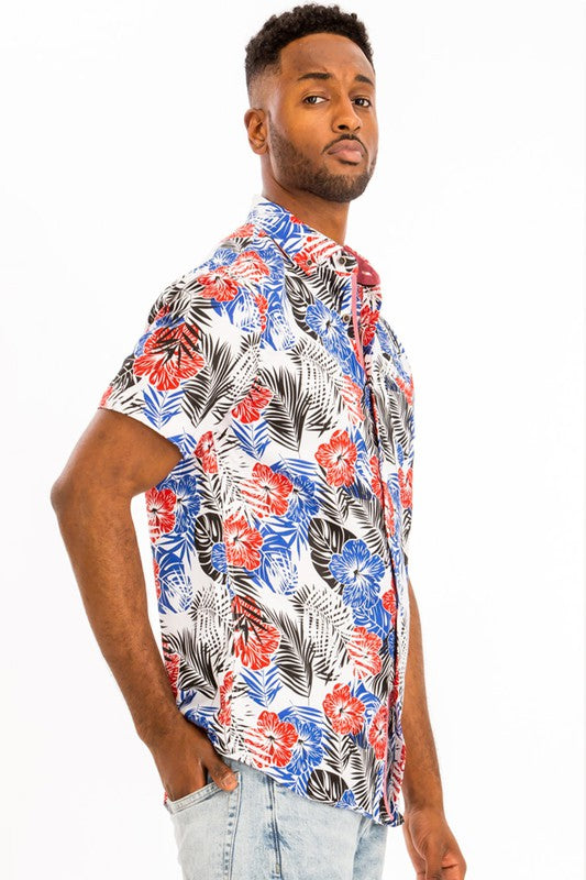 PRINT HAWAIIAN SHIRT
