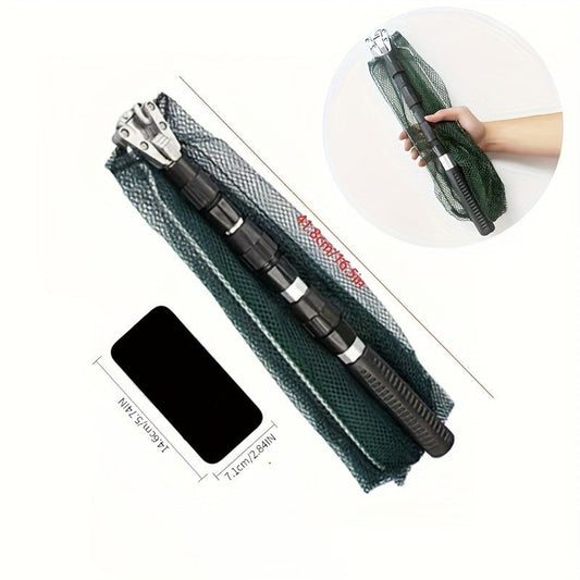 Ultra-Light Foldable Fishing Net with Telescopic Handle-1