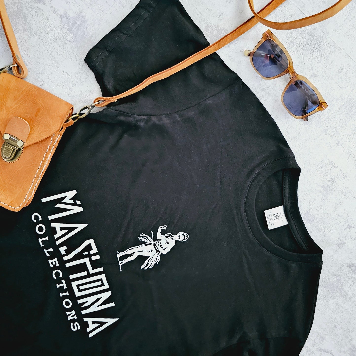 Africa Print Detailed T-Shirt | Bogolan Print Detail and Pocket-2