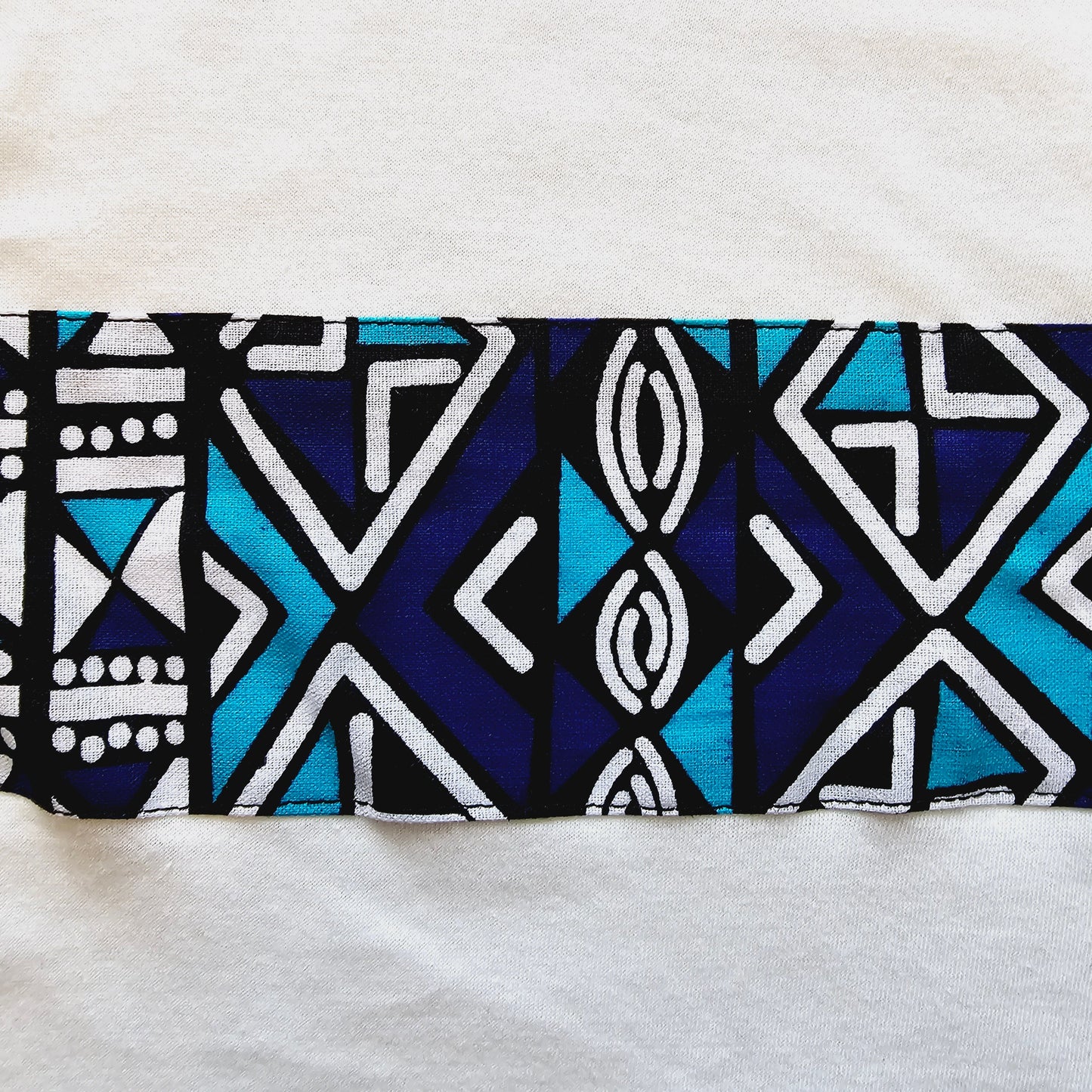 Kids T-shirt with African Ankara Print Detail | 100% cotton-2