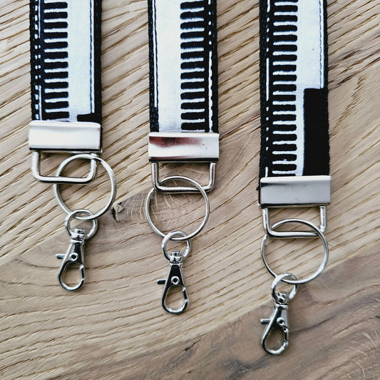 Set of 3 African Print Key Fobs | Wristlet | Key Holder-1