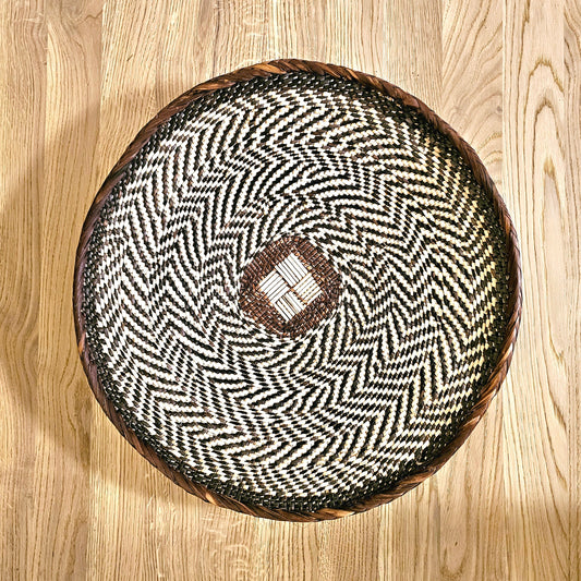 Set of 2 Handmade African Wall Baskets | Zimbabwe Baskets | Boho Wall Decor | 2C-1