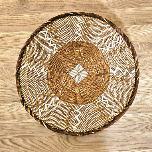 Set of 3 Handmade African Wall Baskets | Zimbabwe Baskets | Boho Wall Decor | 3B-1