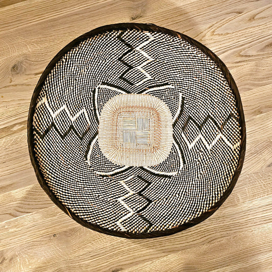 Set of 4 Handmade African Baskets Zimbabwe | Boho Wall Decor | 4B-1