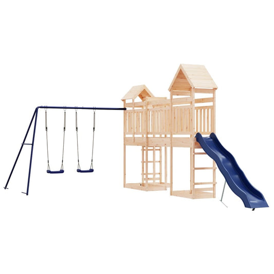 vidaXL Outdoor Playset Pine Solid Pine Wood Large Durable