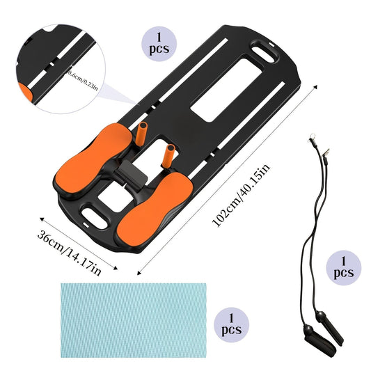 Abdominal Pilates Board Set with Resistance Bands-1