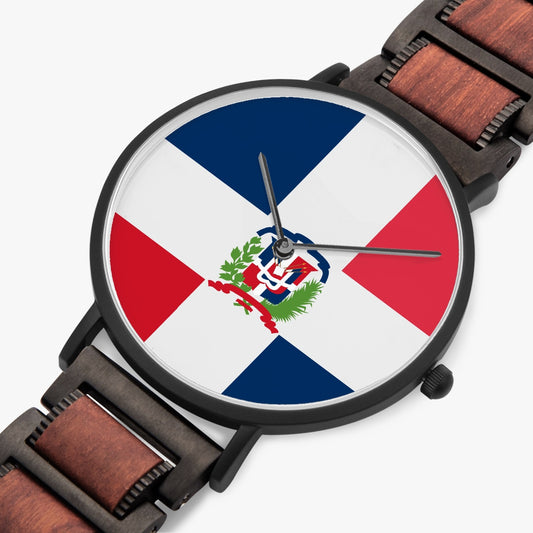 738. New Dominican Wooden Strap Quartz Watch by SobG Designs
