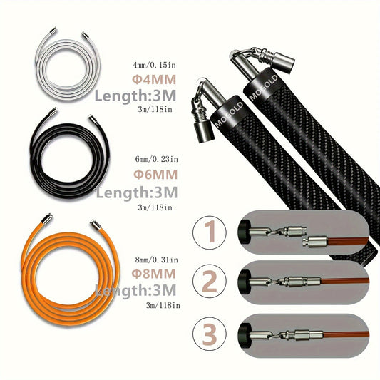 Heavy-Duty Steel Skipping Rope for Fitness Training-1