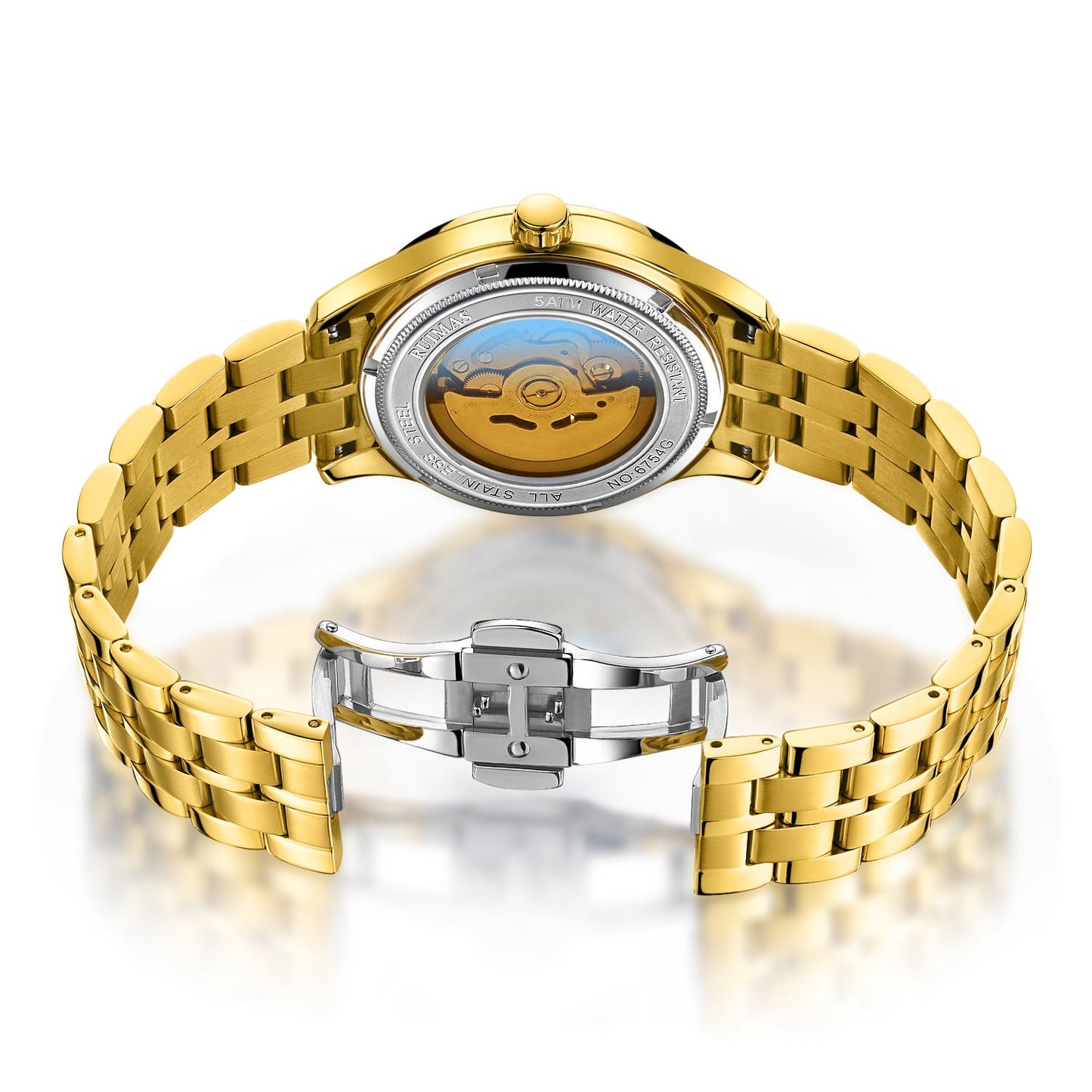 RUIMAS Business Men Watch Luxury Fashion Automatic Mechanical Watches for Men Waterproof Male Wristwatch Relogio Masculino 6754-9