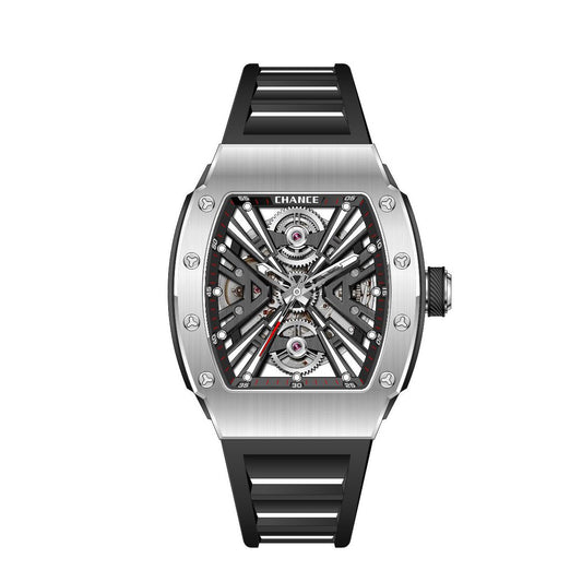 CHANCE Luxury Hollow Out Mechanical Watches for Men Waterproof Automatic Movement Watch Stainless Steel Sports Casual Wristwatch-1