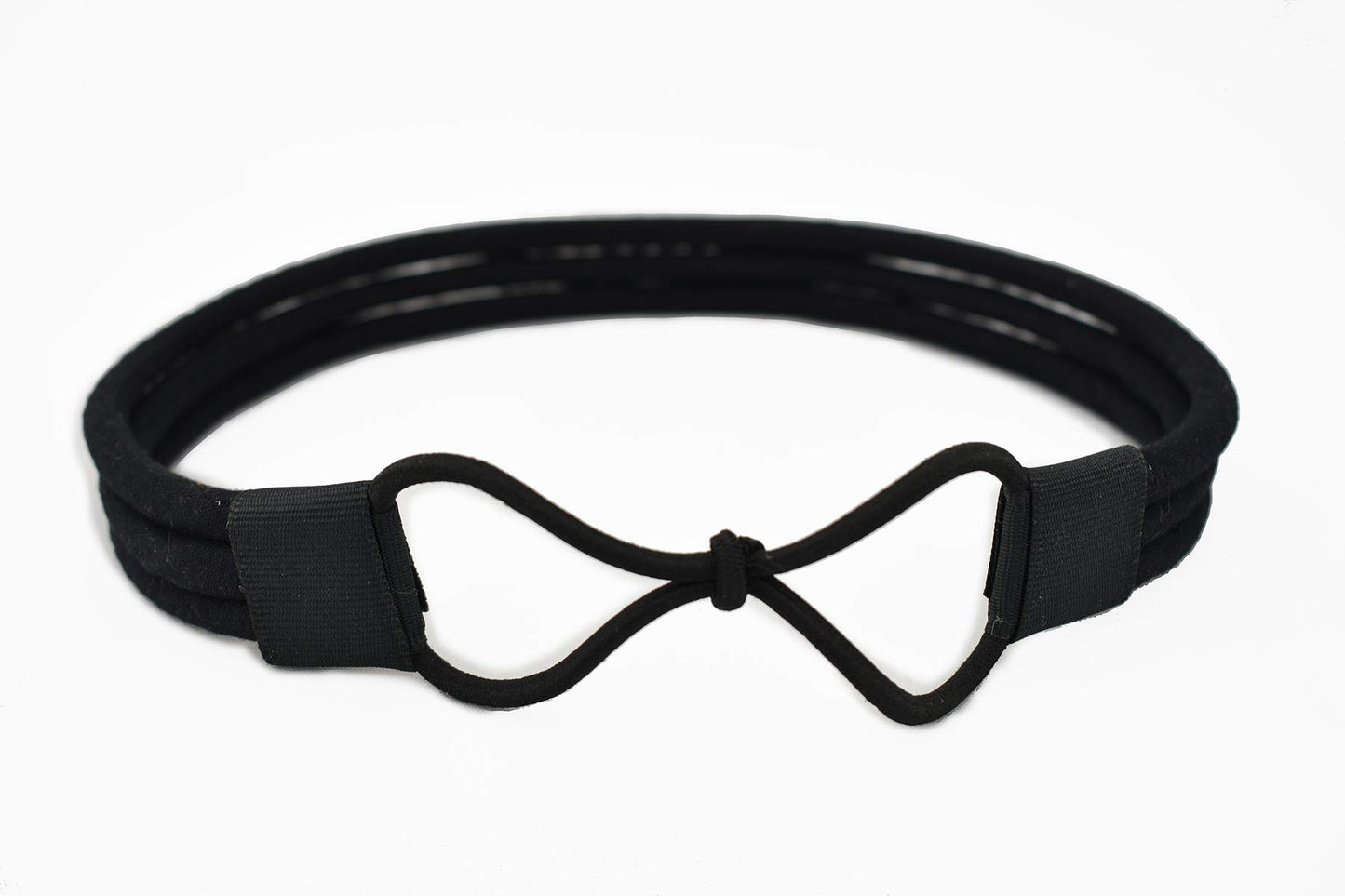 African Hair Piece | All Black 3 Strand Head Wrap | Black Headband | The Black Regent Headband | Everyday Headband | Elegant Afro Goth Diadem | Cloth & Cord