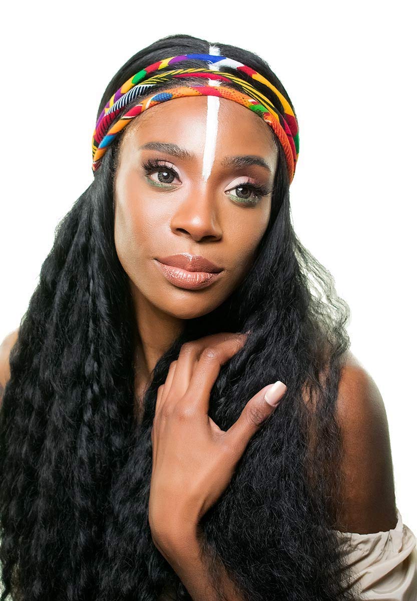 Vibrant Colorful African Headband | African Headwrap | African Hair Accessories | Red Green Blue Orange | Kitenge Headband
