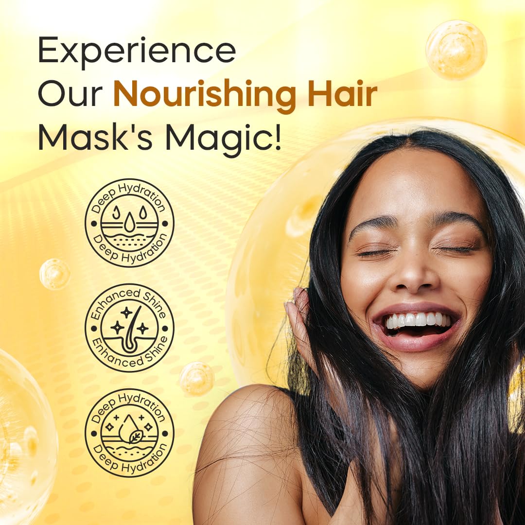 DOMINICAN MAGIC Nourishing Revitalizing Hair Mask with Aloe Vera, Hair Treatment, Deep Repair & Revitalize for Dry, Damaged Hair, All Hair Types, 16oz