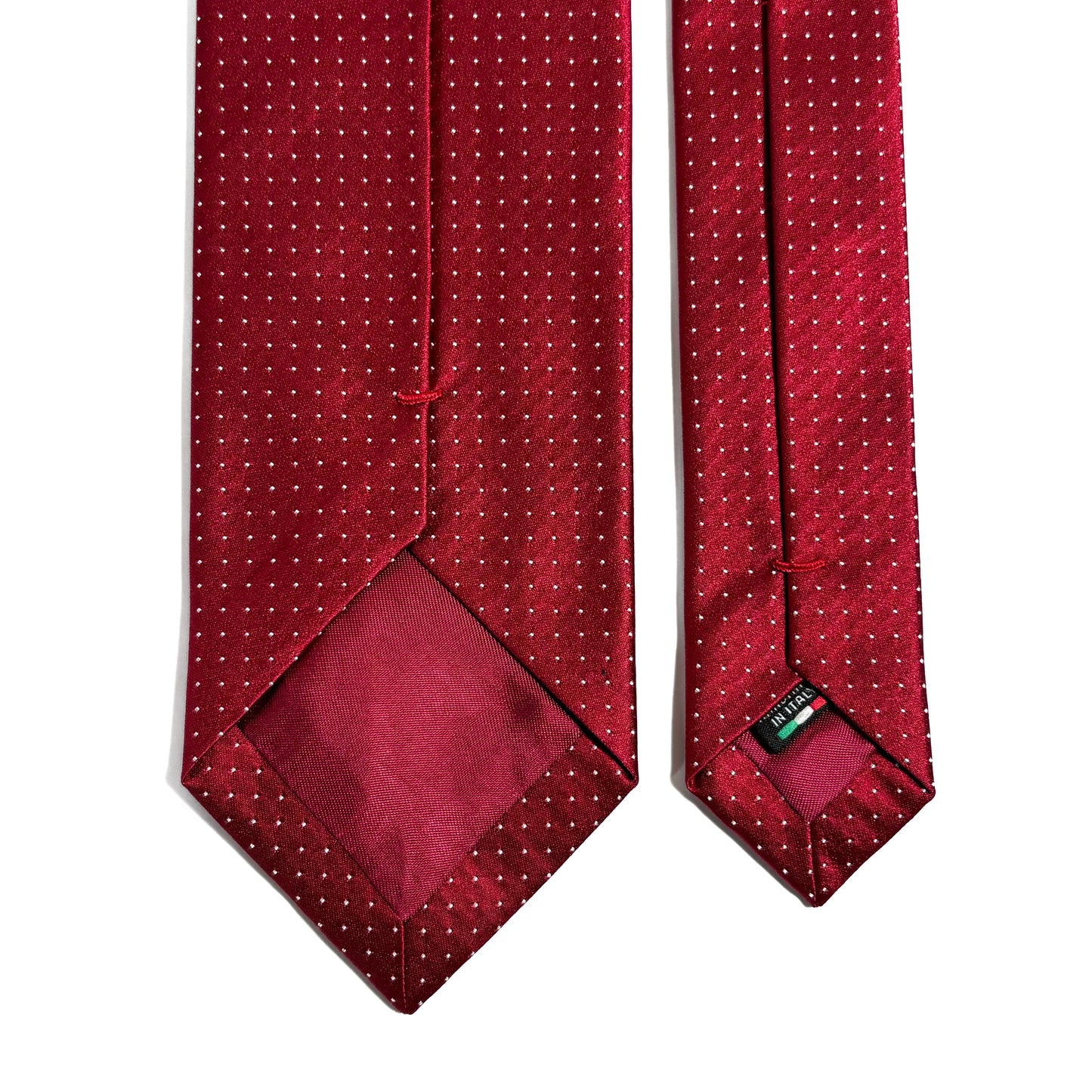 Red Polka Dot Silk Jacquard Tie-3