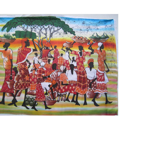 African Lifestyle Batik Art 02-0