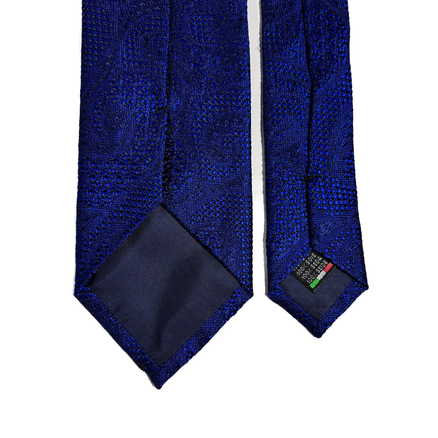 PHOENIX Royal Blue Paisley Silk Grenadine Jacquard Tie-3