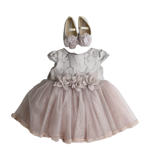 Leana Baby Formal Dress & Shoes-1
