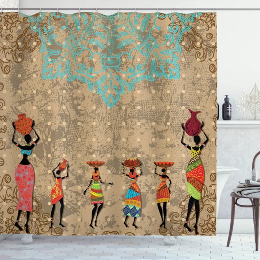 Dalmazio Damask Shower Curtain with Hooks Included