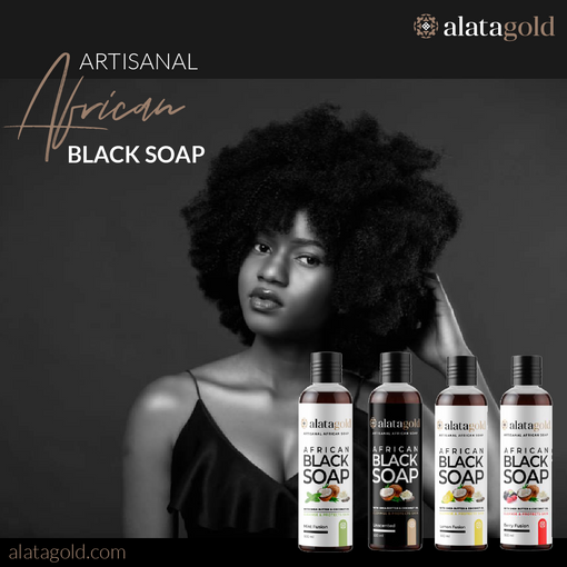 AlataGold African Black Soap - Lemon Fusion 500 mL