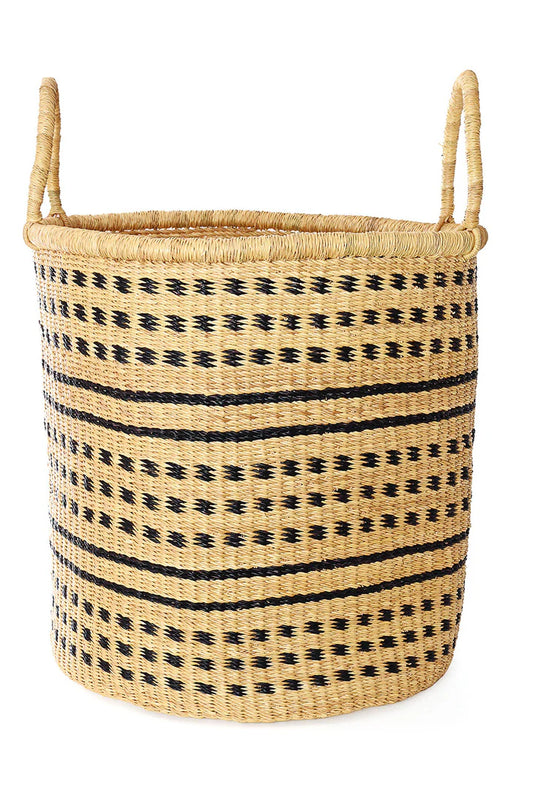 Set of 2 Dotted Elephant Grass Open Hampers