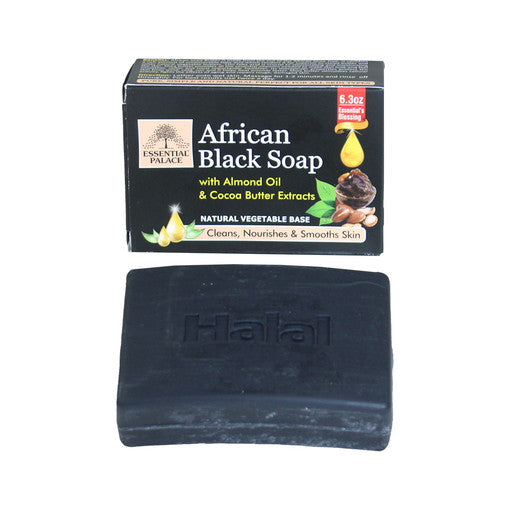African Black Soap w/Almond & Cocoa - 6.3 oz.