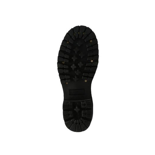 Men's 11" Engineer Boot Black Leather Boots-1