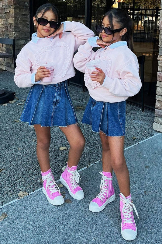 Mini Feel A Way Sneakers - Pink