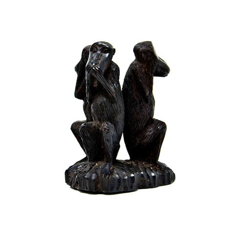 Monkeys Hear No Evil, Speak No Evil, See No Evil Sculpture-4