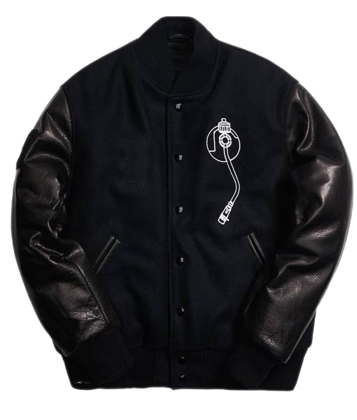 Def Leather & Fabric Varsity Jacket (PREMIUM)-1