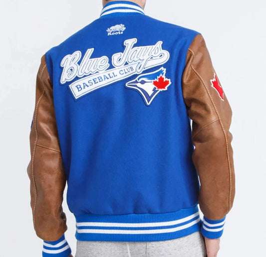 Gizmo Leather & Fabric Varsity Jacket-1