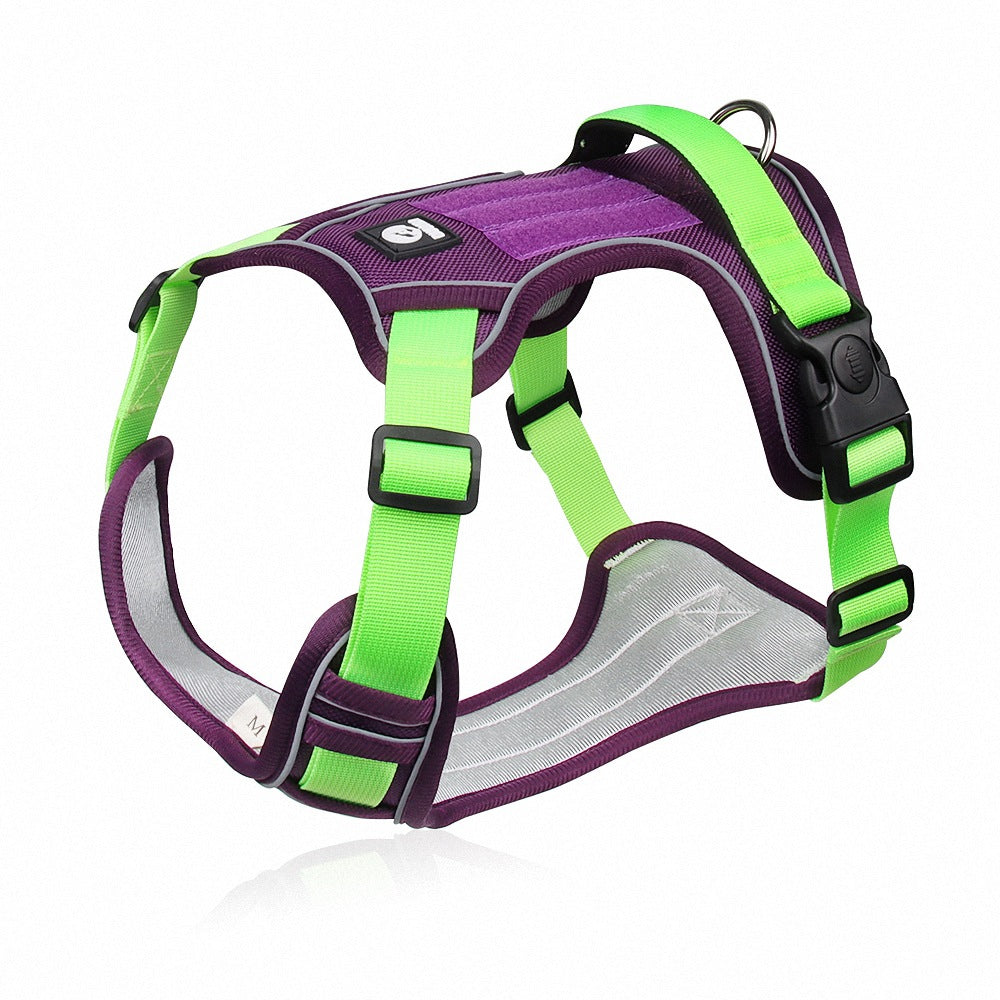 Reflective Oxford Cloth Dog Chest Harness-4