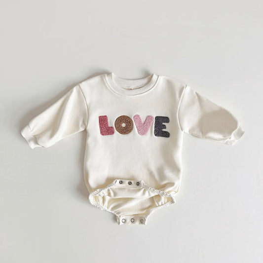 Sweatshirt with Romper Closure "Love" Multivariant-1