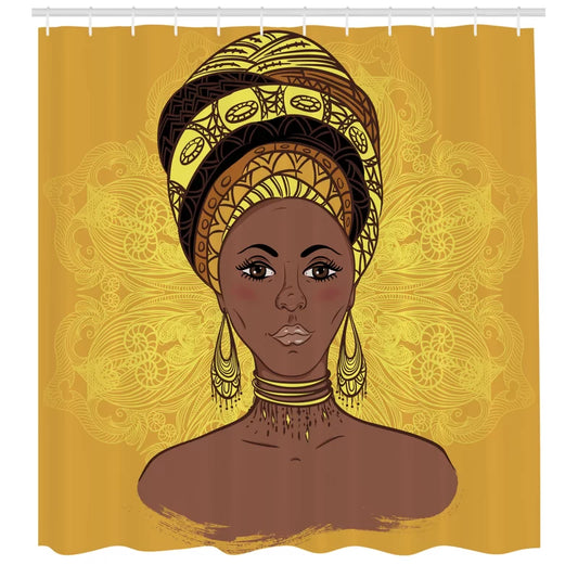 Shower Curtain with Hooks Included