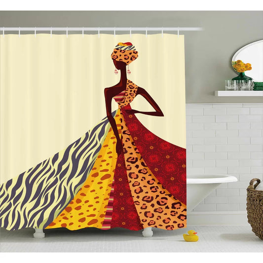 Shower Curtain with Hooks Included