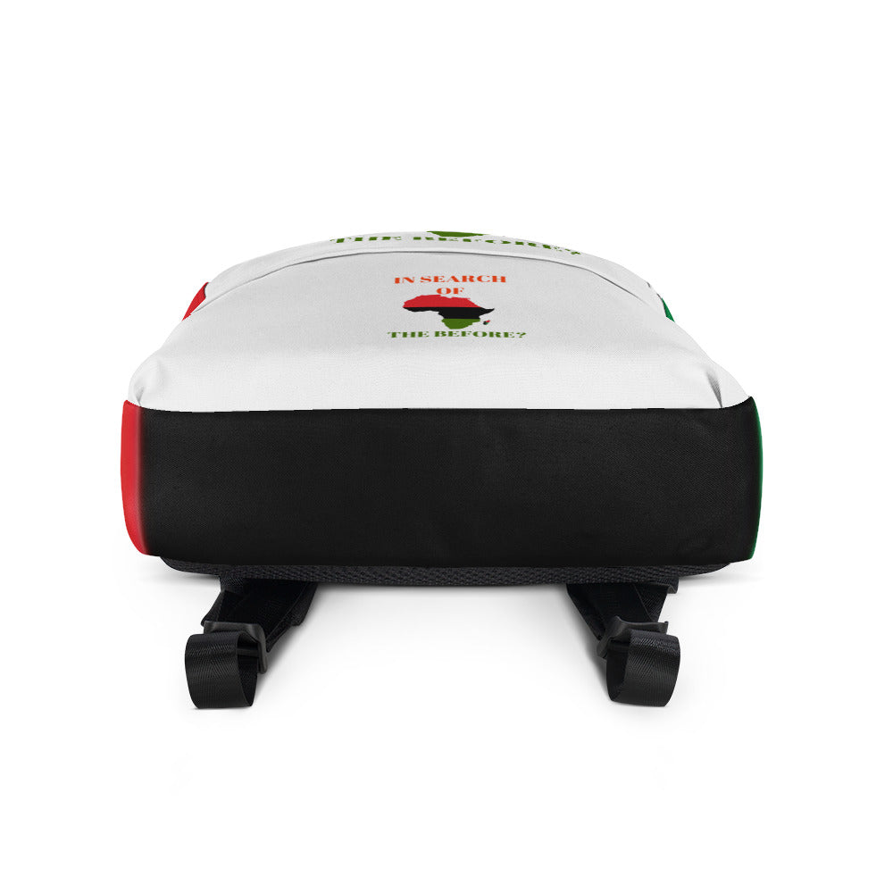 IN SEARCH OF THE BEFORE? Backpack by SobG Designs