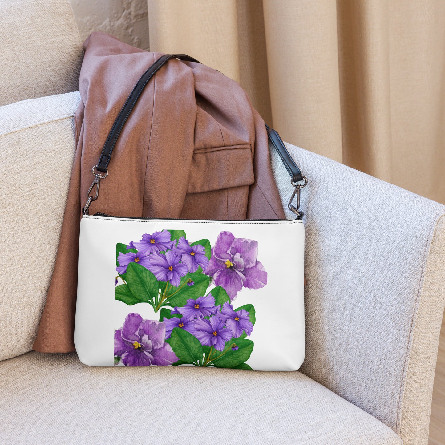 AFRICAN VIOLET Crossbody Bag by SobG Designs