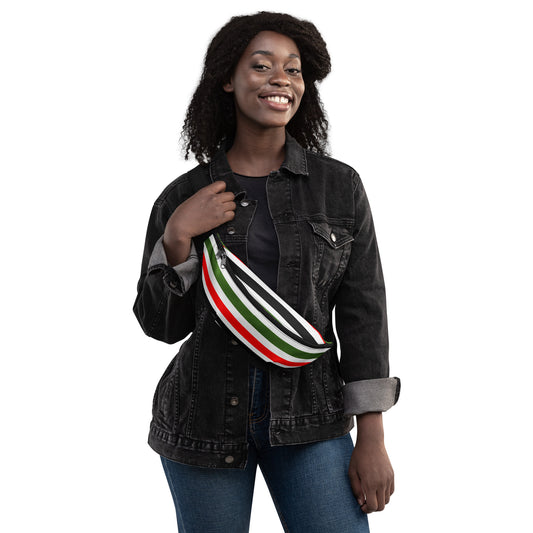 PAN - AFRICAN STRIPE Fanny Pack by SobG Designs