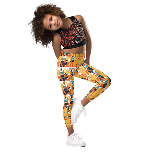 THE EGYPTIAN Kid's Leggings by SobG Designs