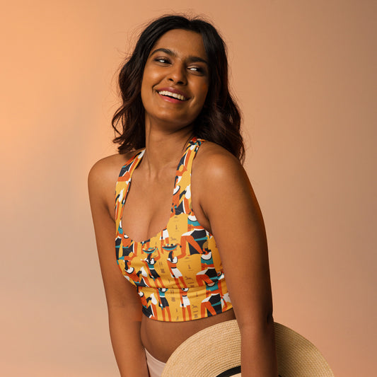 THE PHAROAH Longline Sports Bra by SobG Designs