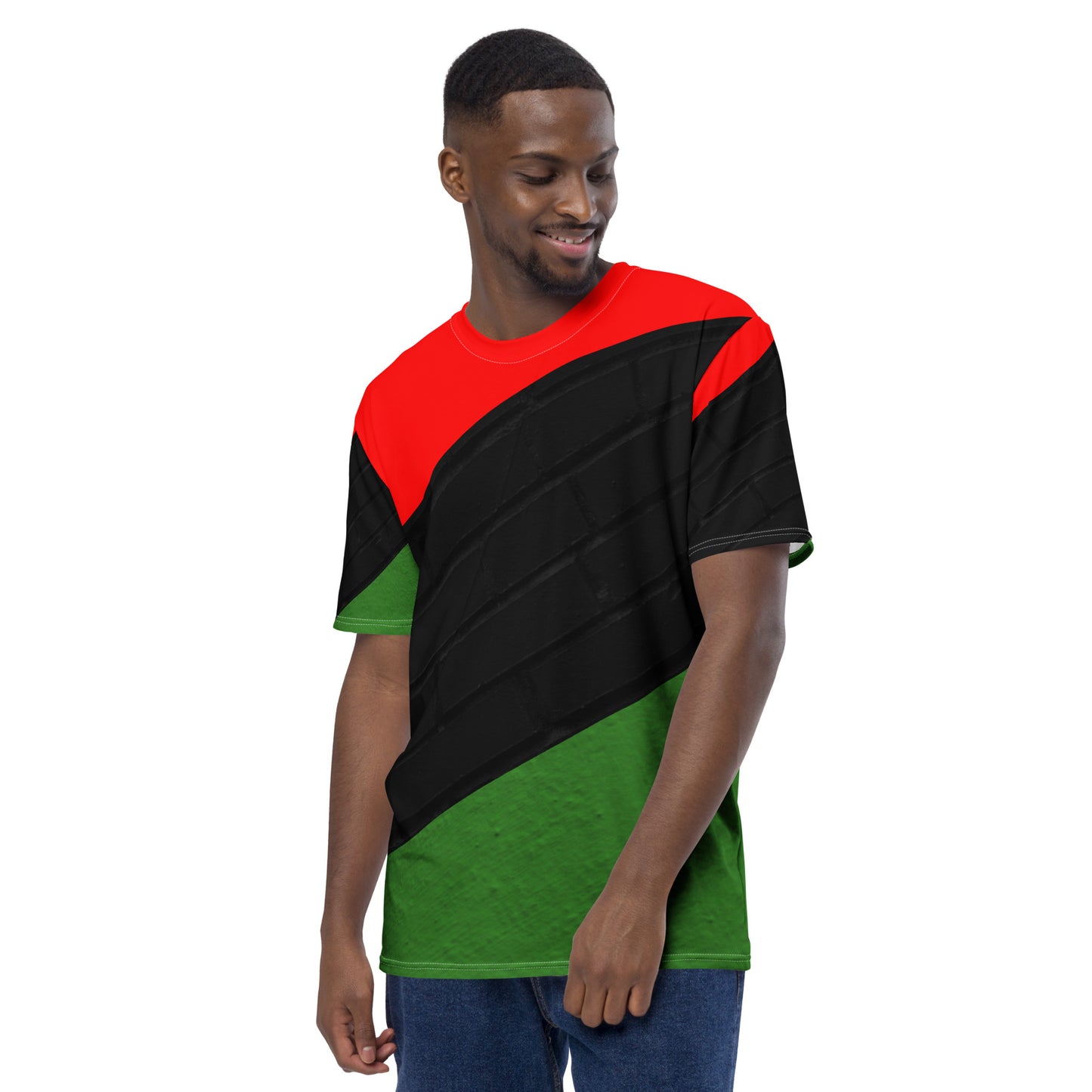RED, BLACK, & GREEN Men's T-Shirt by SobG Designs
