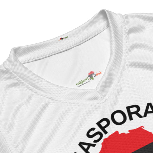 THE DIASPORAN WAY! A WORLD VIEW A WORLD MAJORITY Recycled Unisex Basketball Jersey by SobG Designs