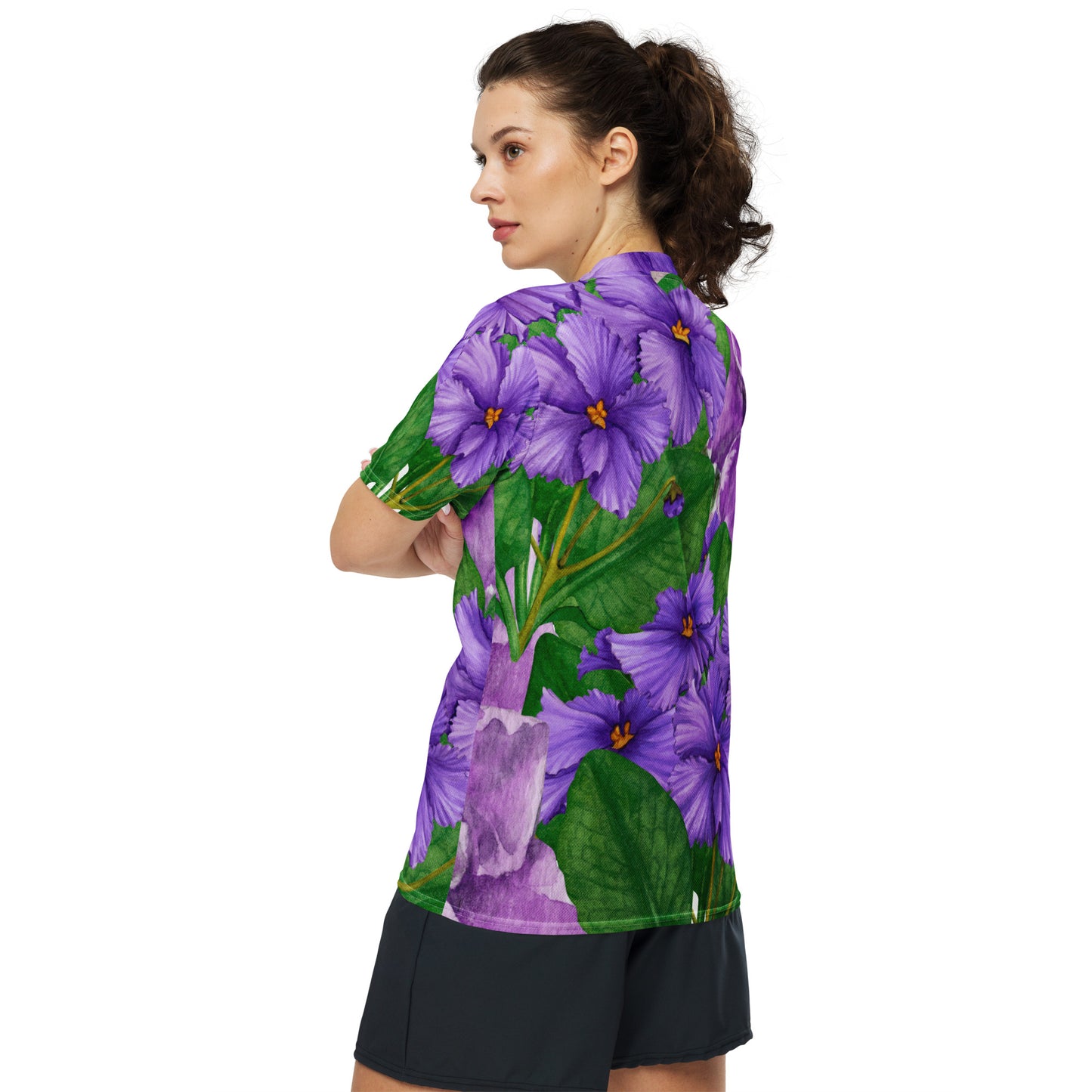 AFRICAN VIOLET Recycled Unisex Sports Jersey by SobG Designs