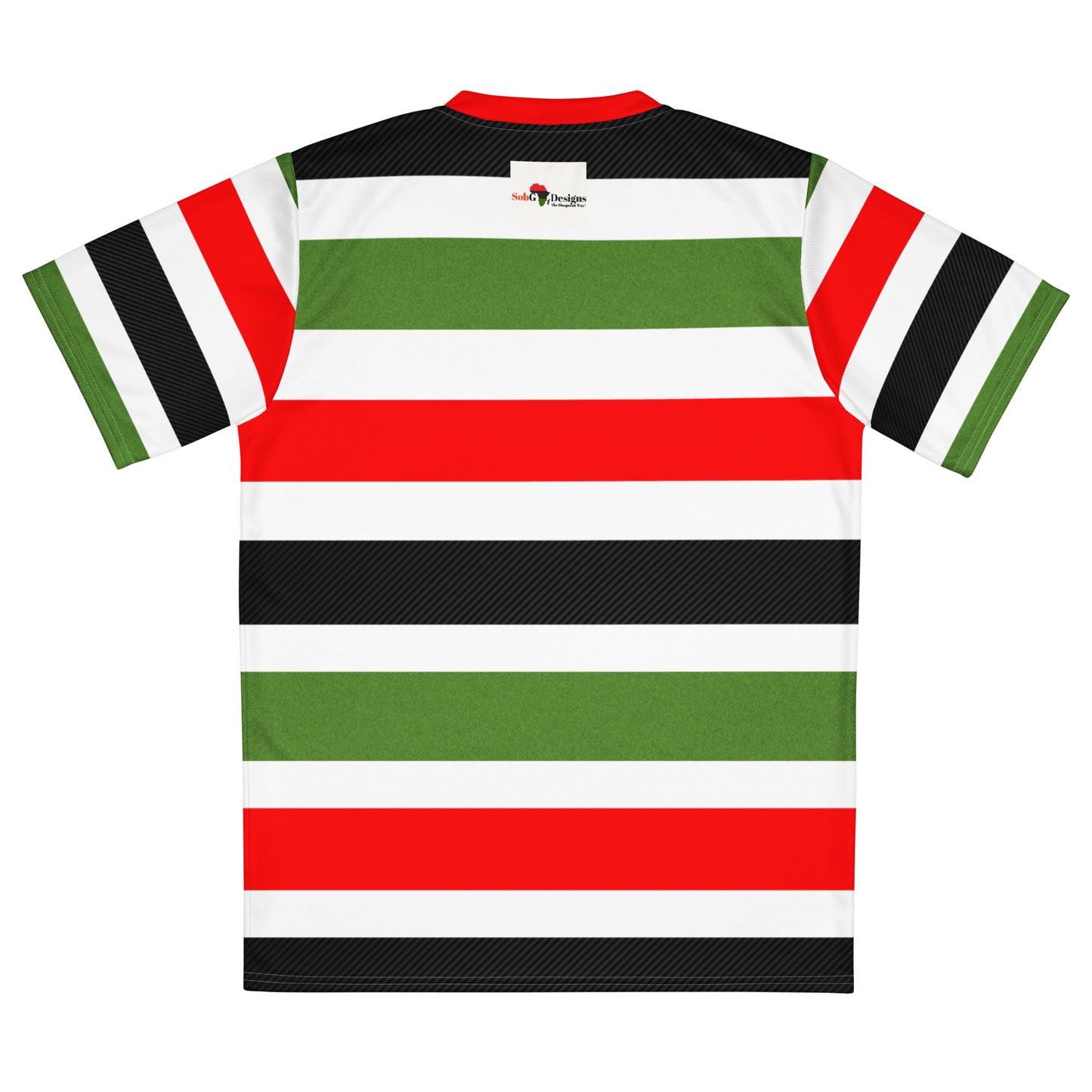PAN-AFRICAN STRIPE Recycled Unisex Sports Jersey by SobG Designs