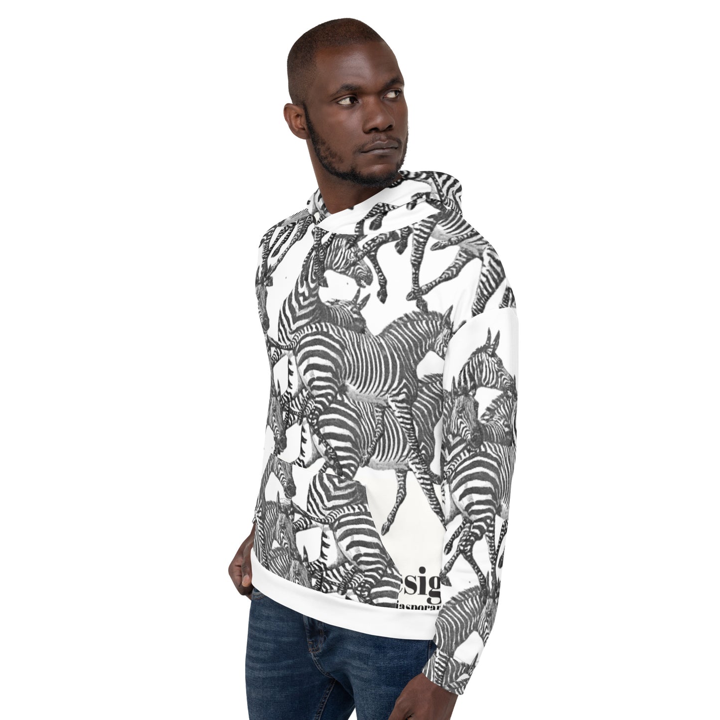 THE ZEBRA AOP Unisex Hoodie by SobG Designs
