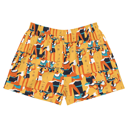 THE EGYPTIAN SHORTS Women’s Recycled Athletic Shorts by SobG Designs