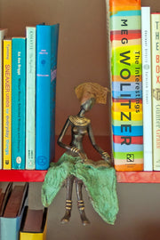 3 Beauty of Knowledge Burkina Bronze Sculpture