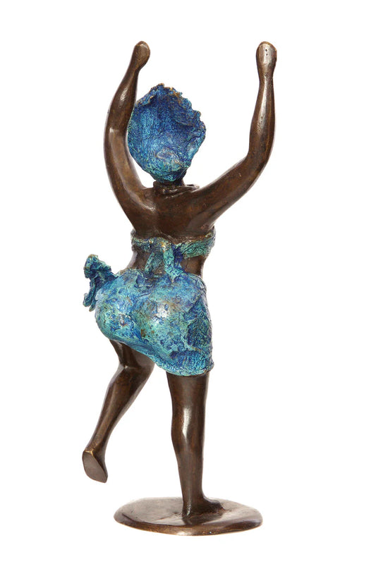 2 Jubilation Burkina Bronze Sculpture